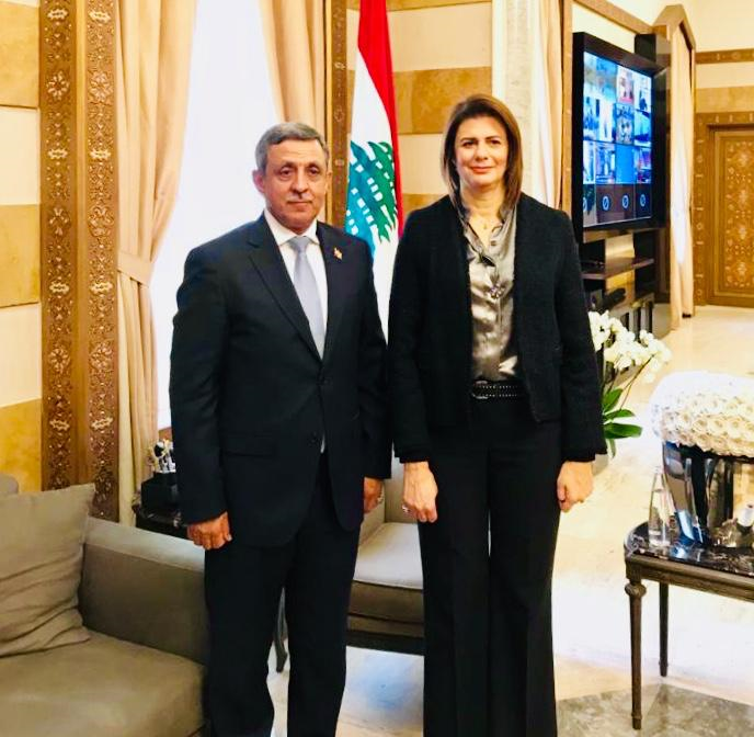 الدعيس يلتقي وزيرة الداخلية اللبنانية 