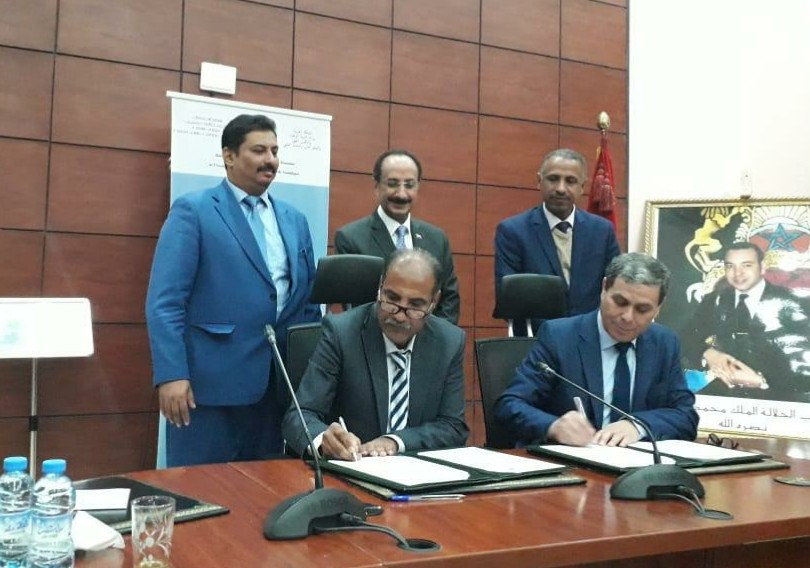 توقيع اتفاقية تفاهم بين جامعتي سيئون وشعيب الدكالي المغربية  