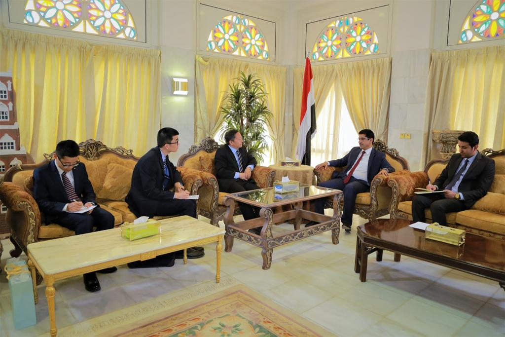 بجاش يلتقي السفير الصيني لدى اليمن 
