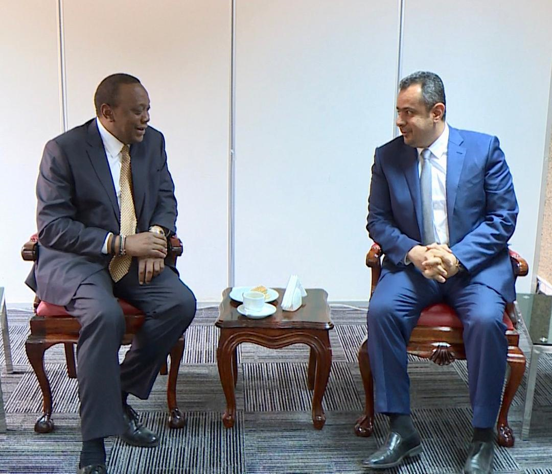 الرئيس الكيني يستقبل رئيس الوزراء اليمني  