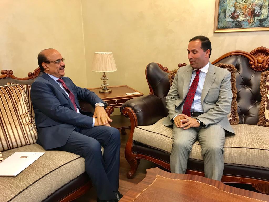 السفير العمراني يلتقي مدير دائرة الشؤون العربية بالخارجية الأردنية 
