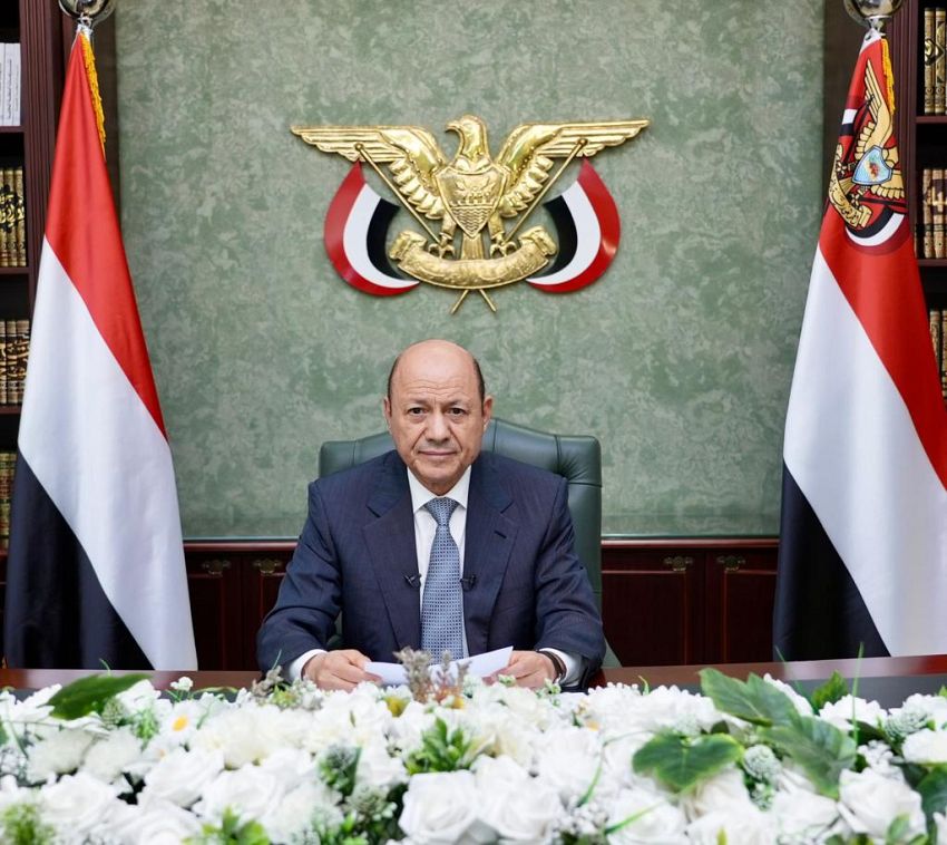 الرئيس العليمي يحيي الاصطفاف الوطني والإقليمي الواسع ضد الانقلاب الحوثي الغاشم